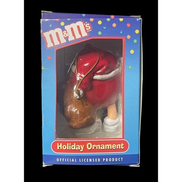 Kurt Adler Red M&M Christmas Holiday Ornament - Picture 2 of 6
